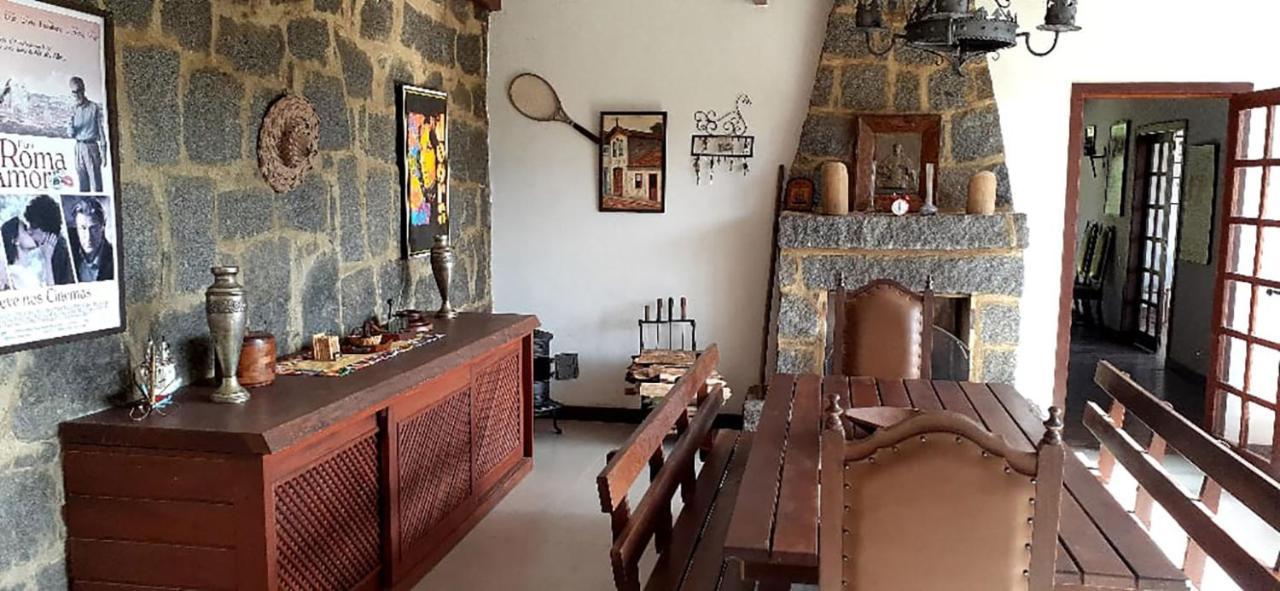 Chácara com Wi-Fi, churrasqueira e lazer em Cunha Exterior foto
